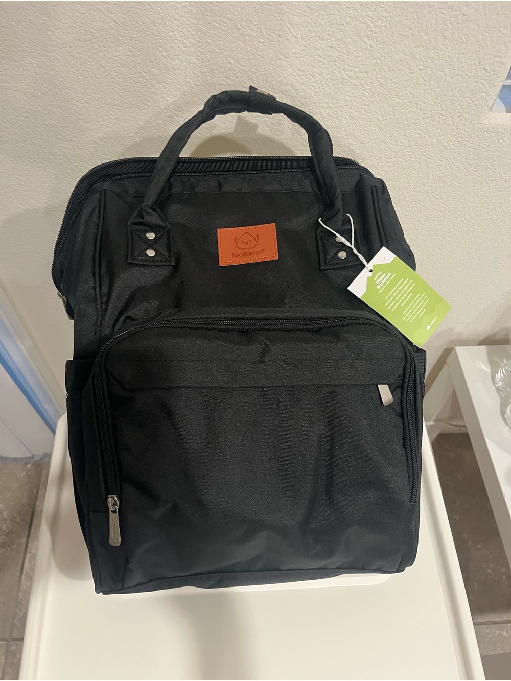 Keababies Backpack Tote baby bag with Front Pocket